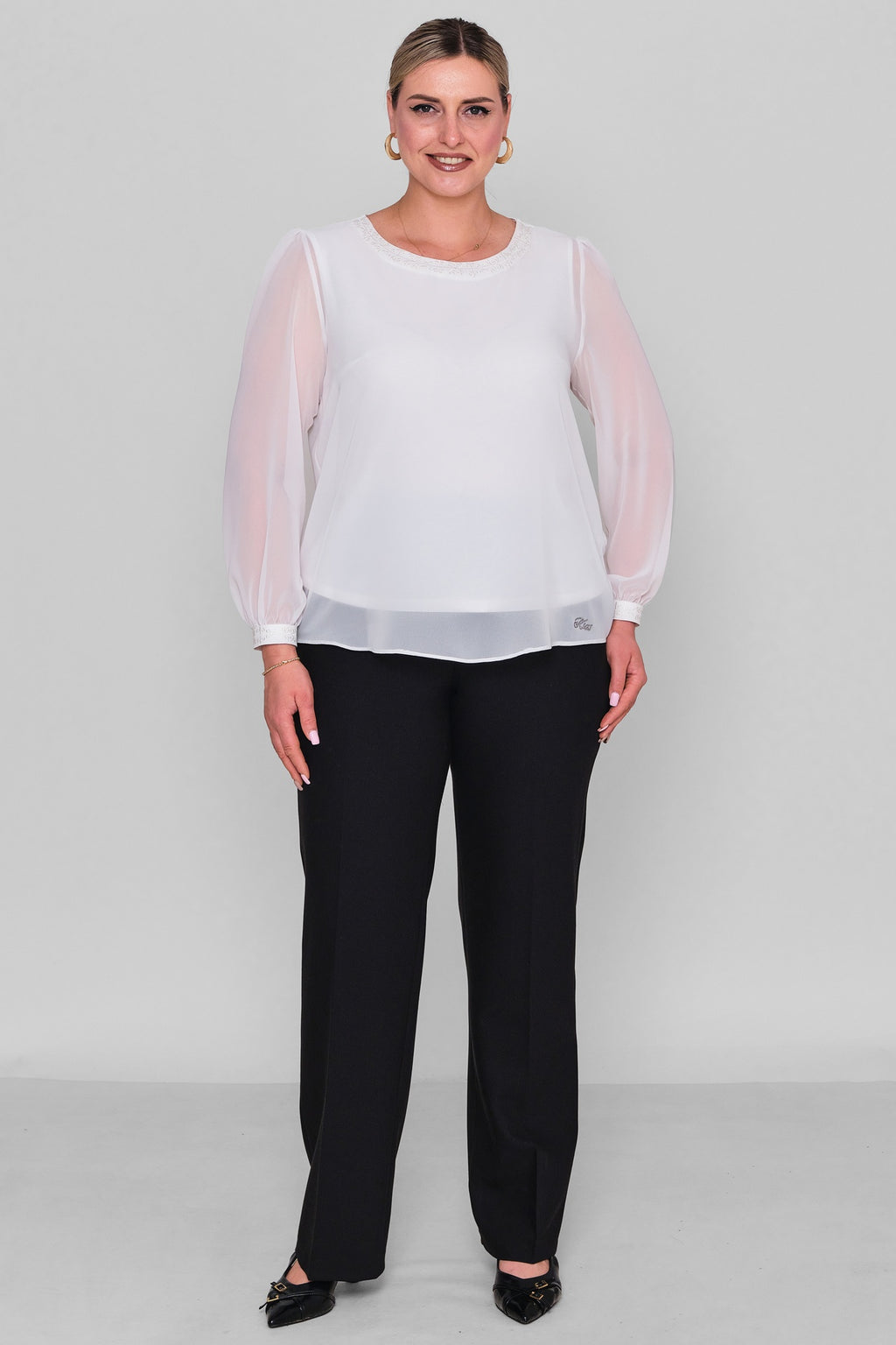Ksas - Plus Size Blouse (KSAS13705) - 8690200193316