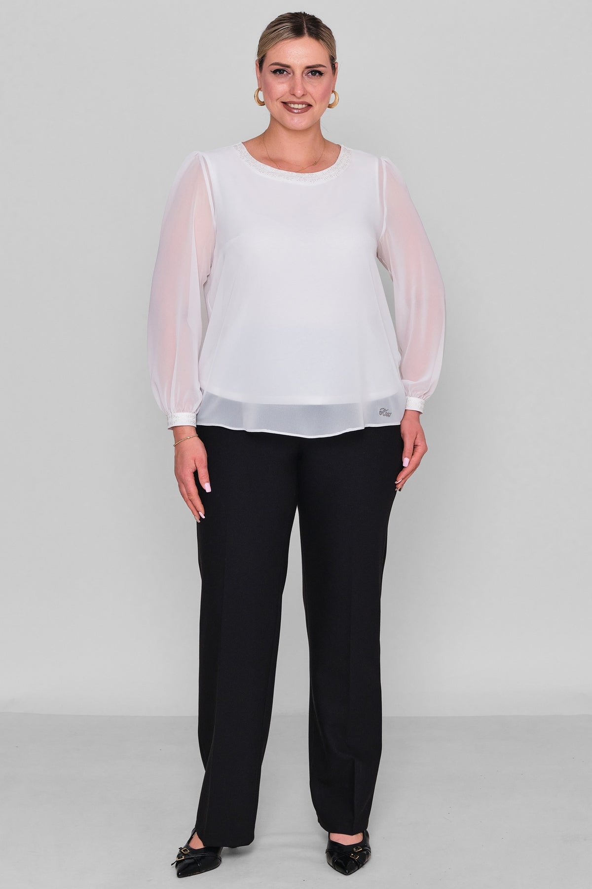 Ksas - Plus Size Blouse (KSAS13705) - 8690200193316