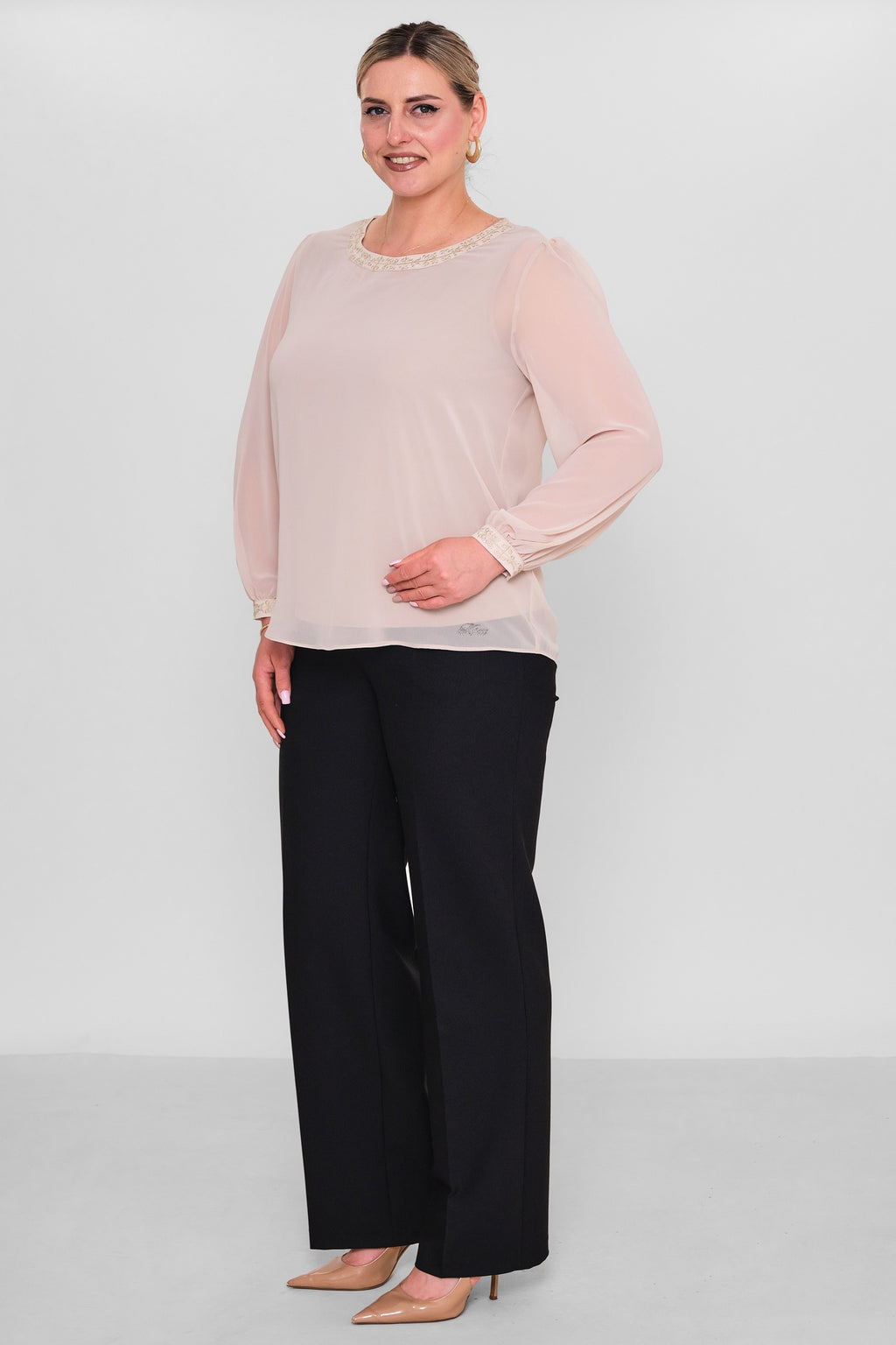 Ksas - Plus Size Blouse (KSAS13705) - 8690200193323