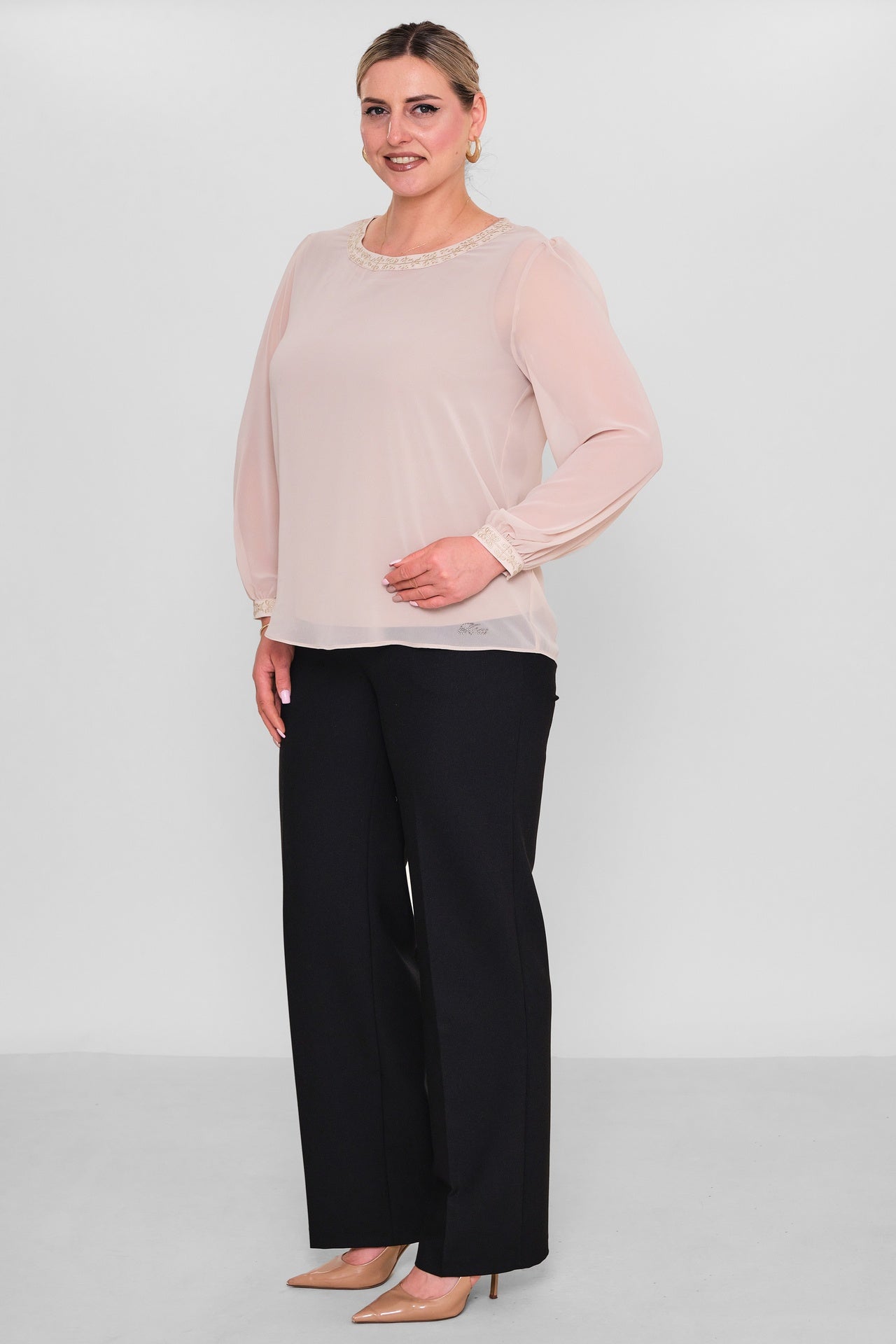 Ksas - Plus Size Blouse (KSAS13705) - 8690200193323