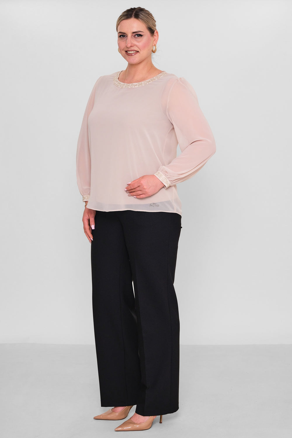 Ksas - Plus Size Blouse (KSAS13705) - 8690200193323