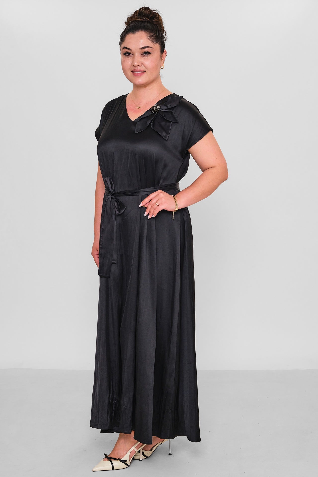 Dress Port - Plus Size Dress (DSP26Y5775) - 8690200193460