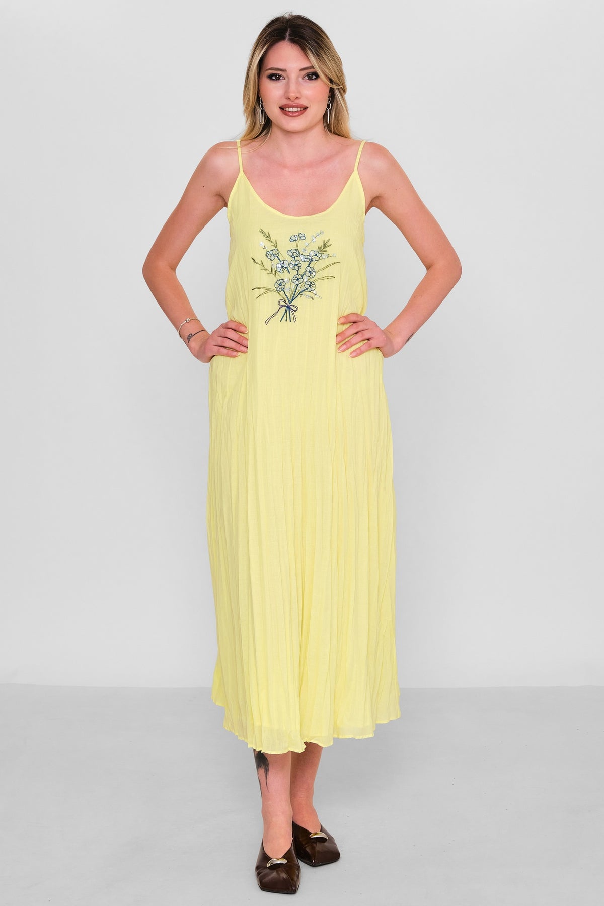 Qm - Regular Size Dress (QM.Y26.ELB.QE438) - 8690200193620