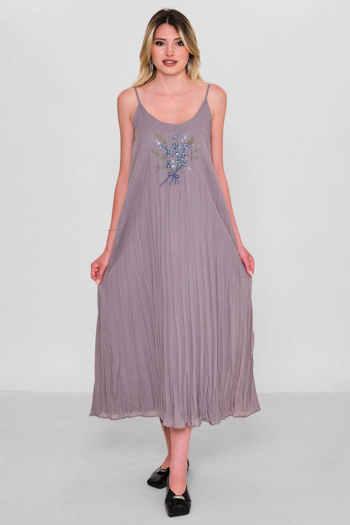 Qm - Regular Size Dress (QM.Y26.ELB.QE438) - 8690200193644