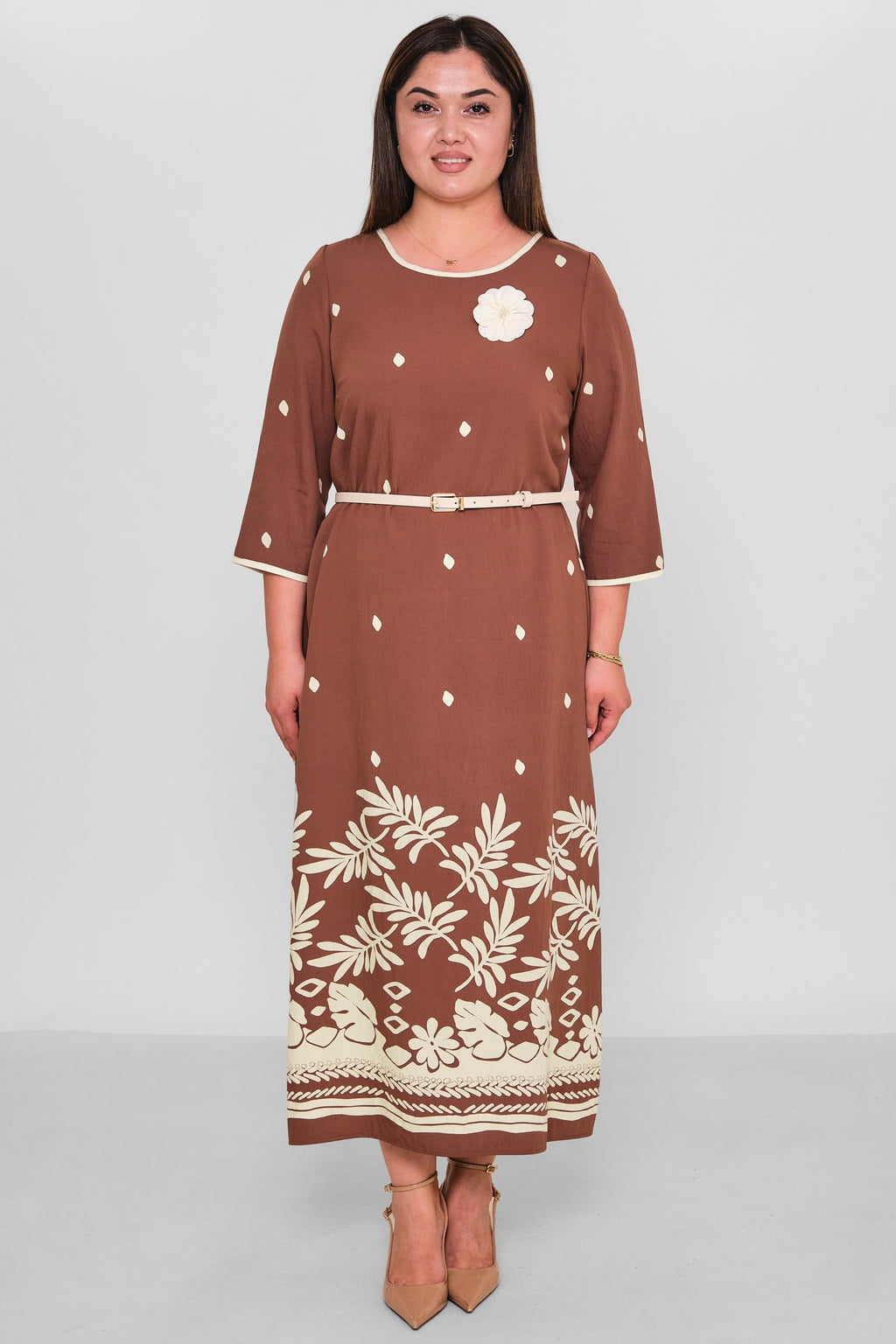 Dress Port - Plus Size Dress (DSP26Y5772) - 8690200194016