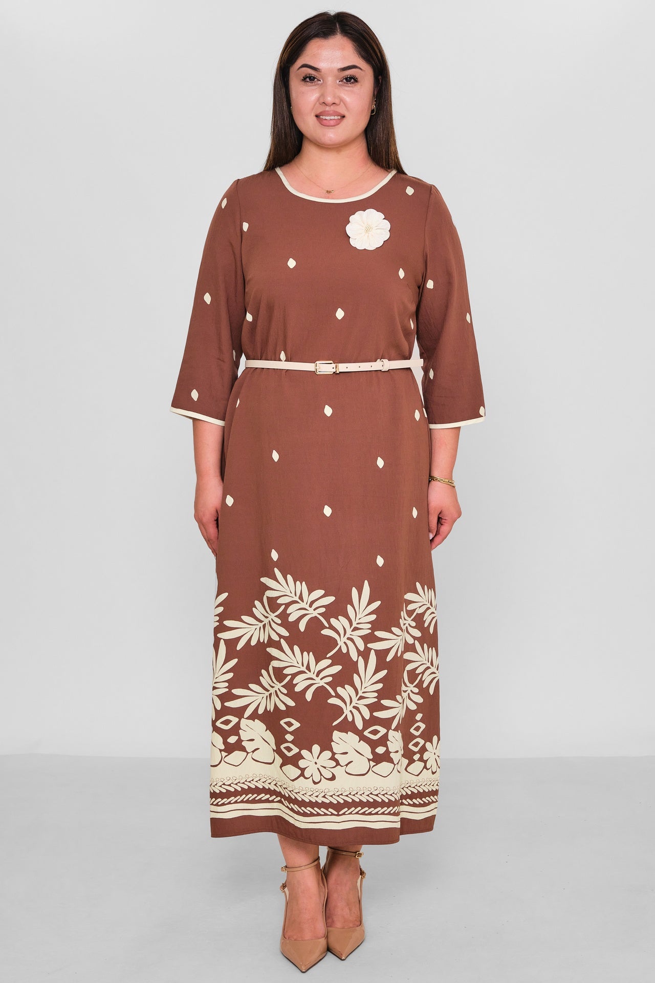Dress Port - Plus Size Dress (DSP26Y5772) - 8690200194016