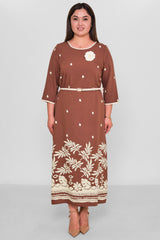 Dress Port - Plus Size Dress (DSP26Y5772) - 8690200194016
