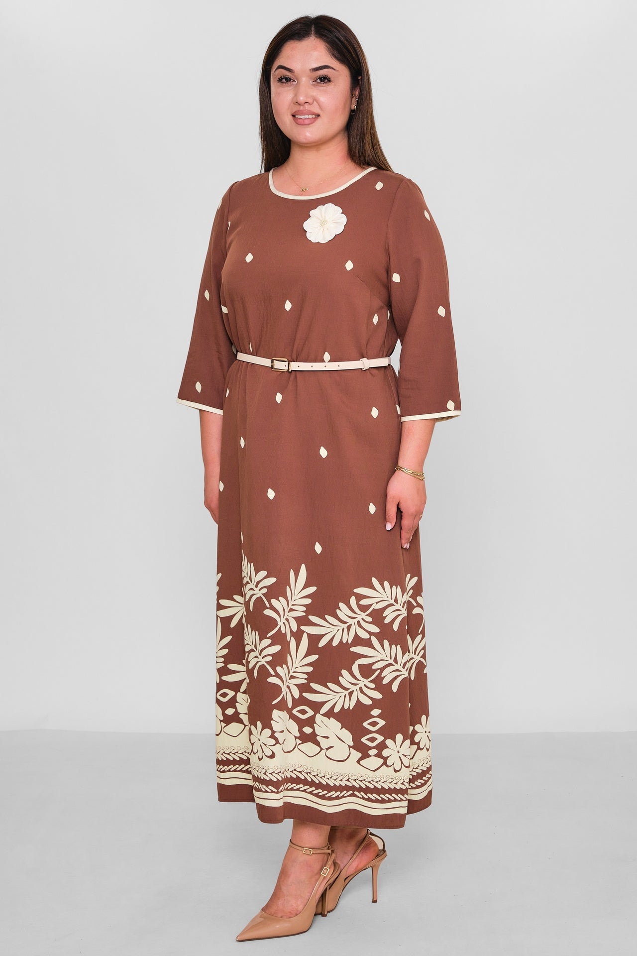 Dress Port - Plus Size Dress (DSP26Y5772) - 8690200194016