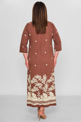 Dress Port - Plus Size Dress (DSP26Y5772) - 8690200194016