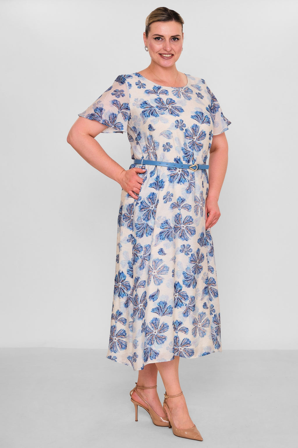 Revaro - Plus Size Dress (RVR26YBS-2710) - 8690200194627