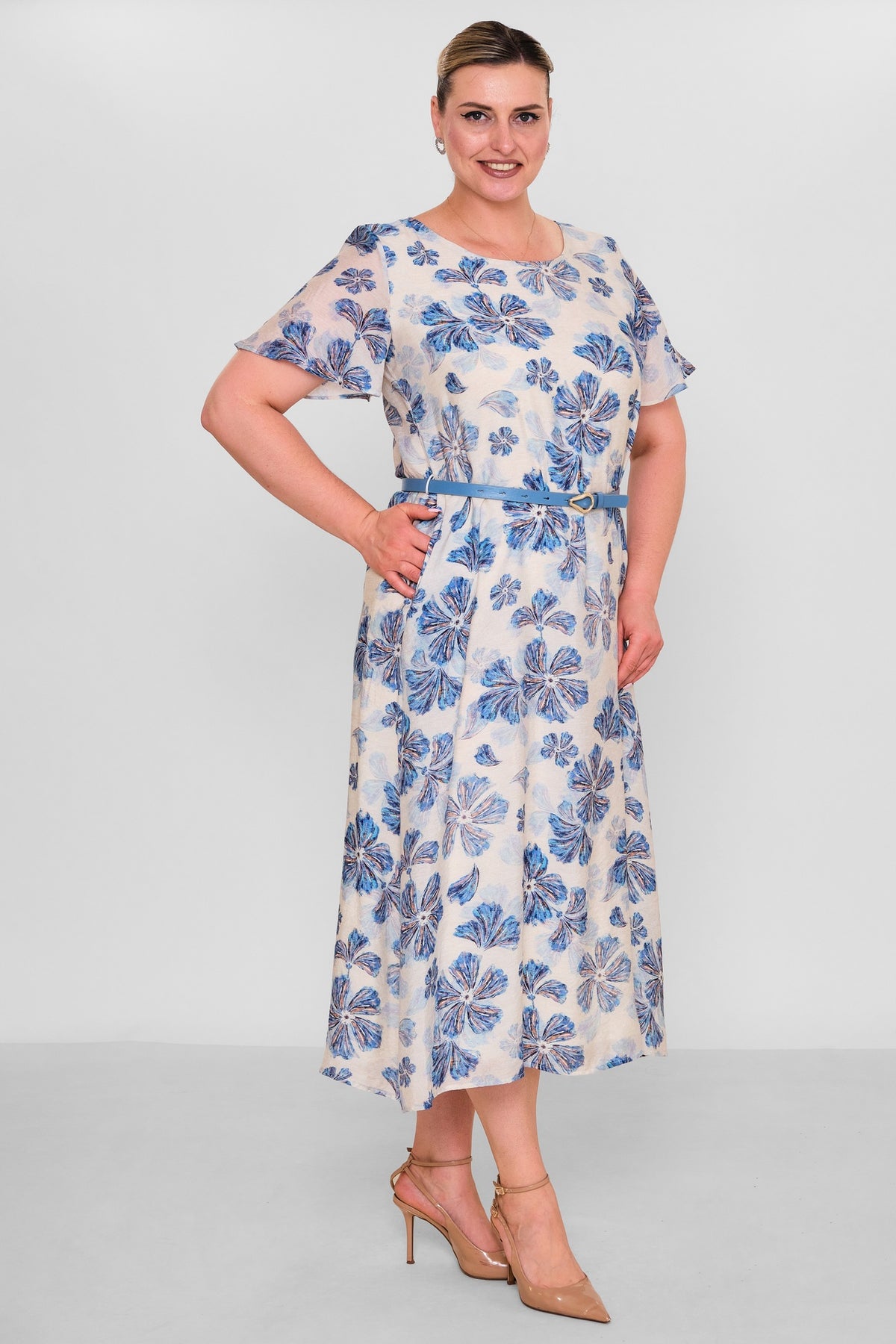 Revaro - Plus Size Dress (RVR26YBS-2710) - 8690200194627
