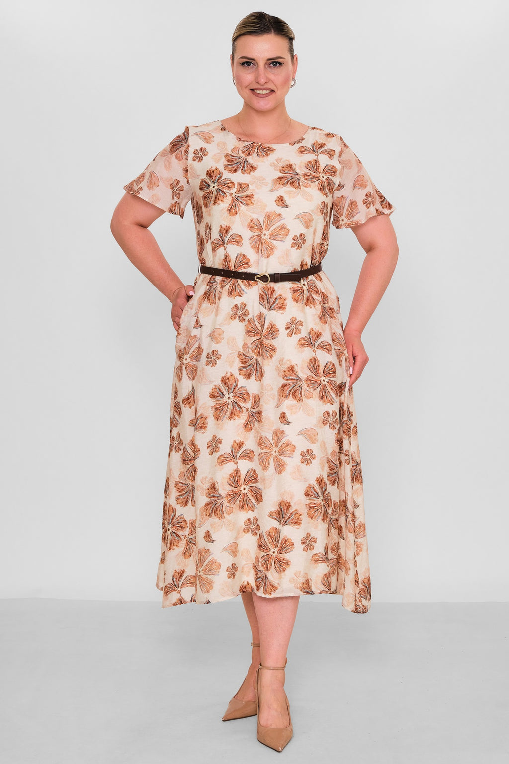 Revaro - Plus Size Dress (RVR26YBS-2710) - 8690200194634