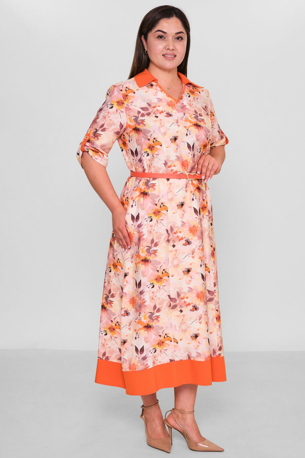 Dress Port - Plus Size Dress (DSP26Y5777) - 8690200194641