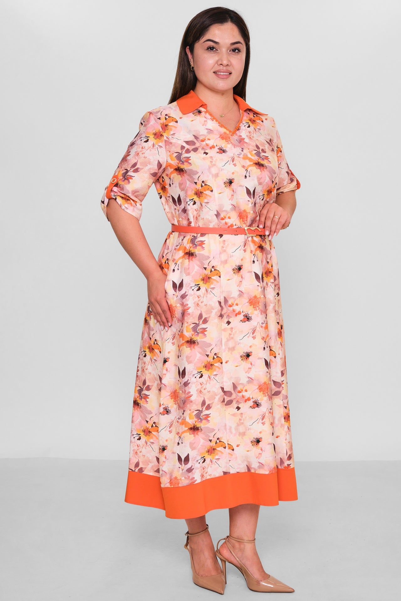 Dress Port - Plus Size Dress (DSP26Y5777) - 8690200194641