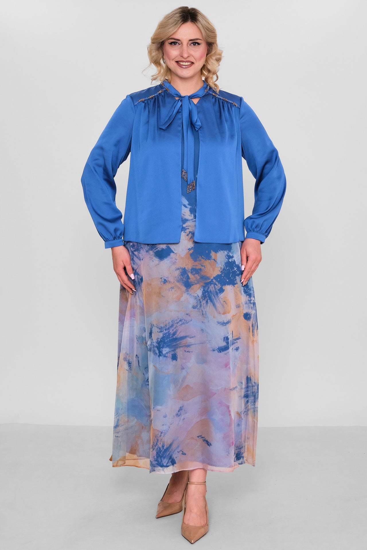 Ksas - Plus Size Dress (KSAS32410) - 8690200194863