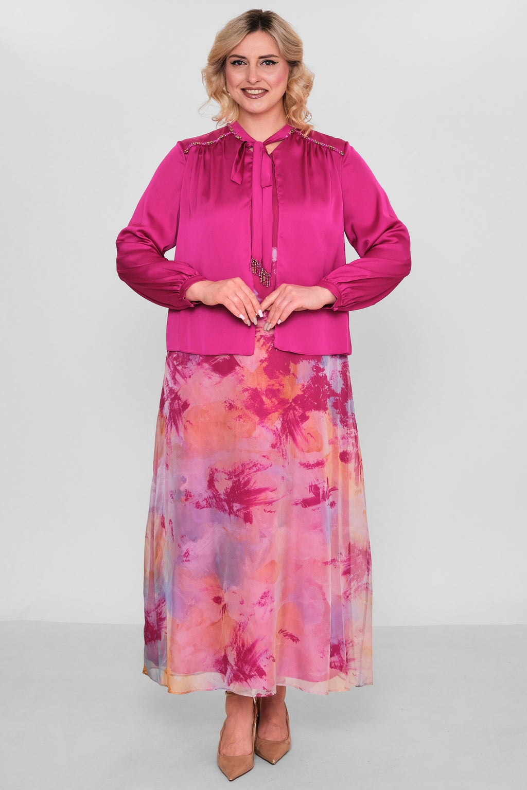 Ksas - Plus Size Dress (KSAS32410) - 8690200194870