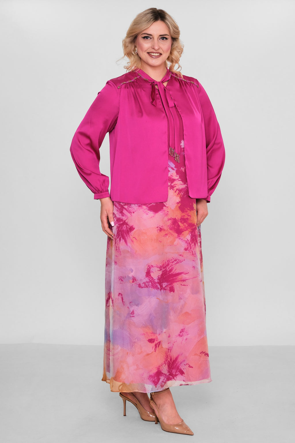 Ksas - Plus Size Dress (KSAS32410) - 8690200194870