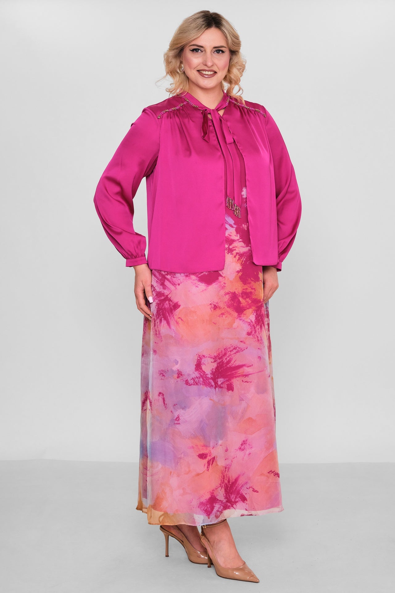 Ksas - Plus Size Dress (KSAS32410) - 8690200194870