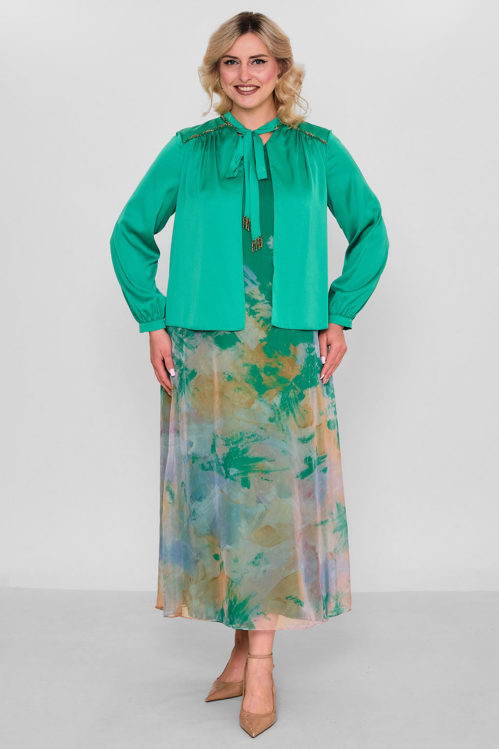 Ksas - Plus Size Dress (KSAS32410) - 8690200194887