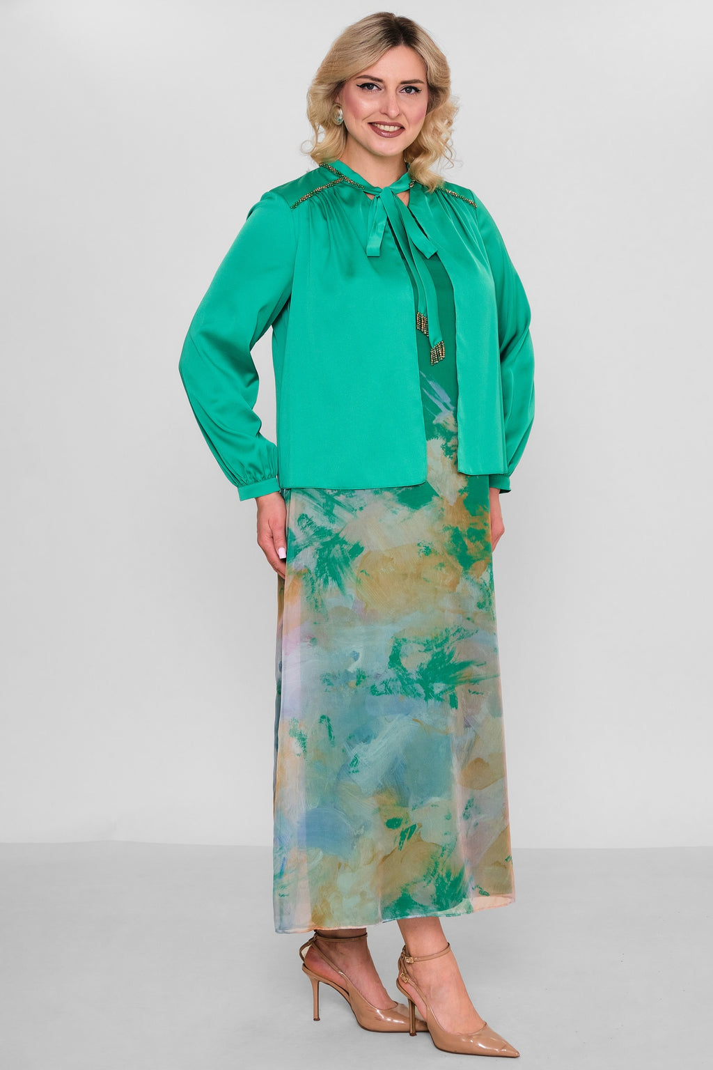 Ksas - Plus Size Dress (KSAS32410) - 8690200194887
