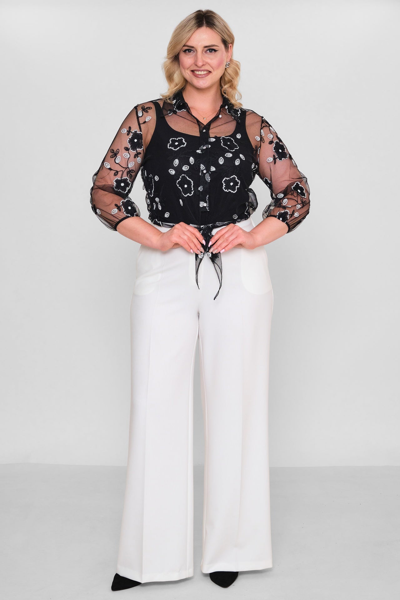 Myraang - Plus Size Blouse (MRG26Y08-8433) - 8690200194979