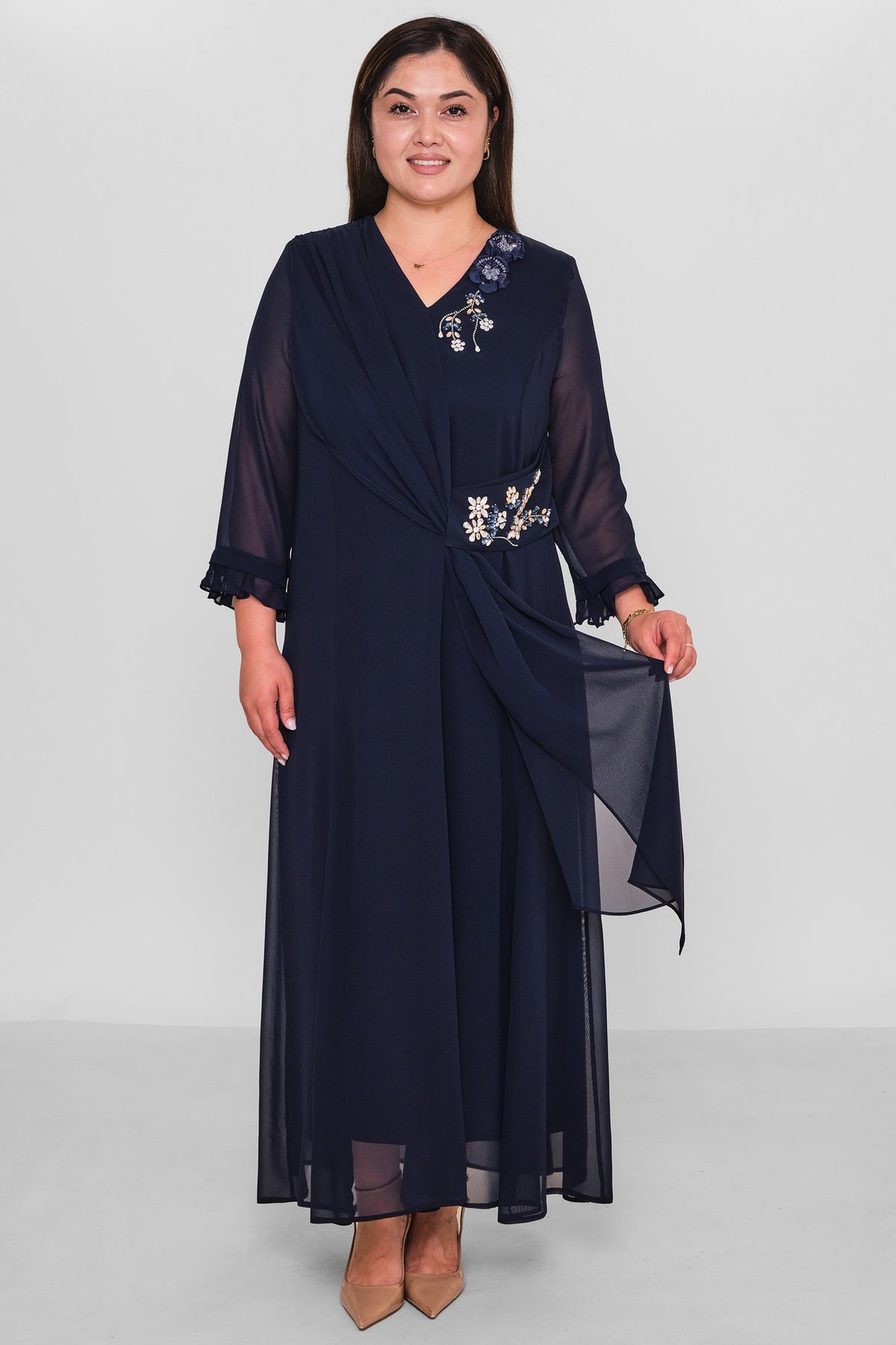 Gumanize - Plus Size Dress (GMZ2026-953-172) - 8690200195075