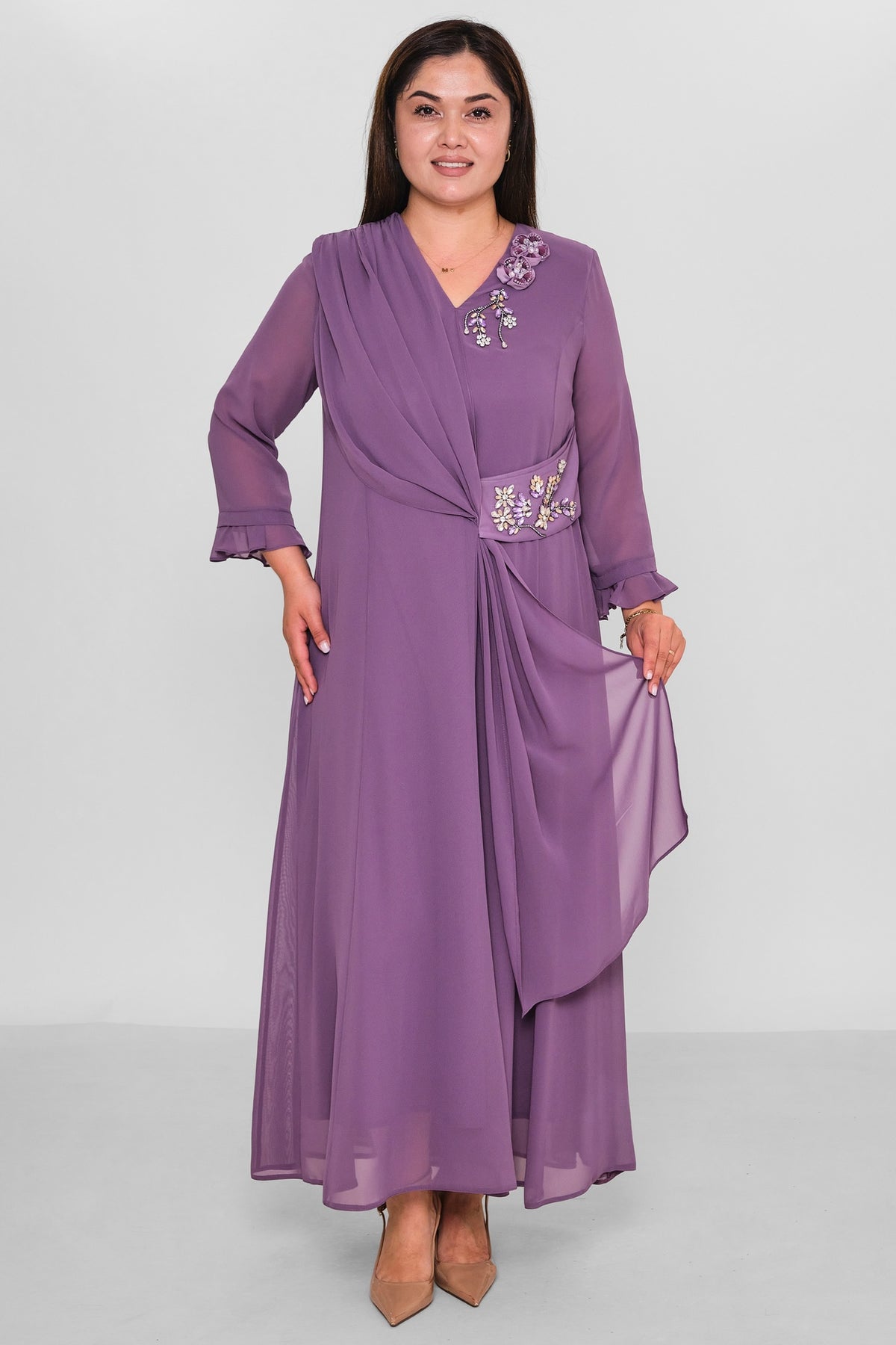 Gumanize - Plus Size Dress (GMZ2026-953-172) - 8690200195112