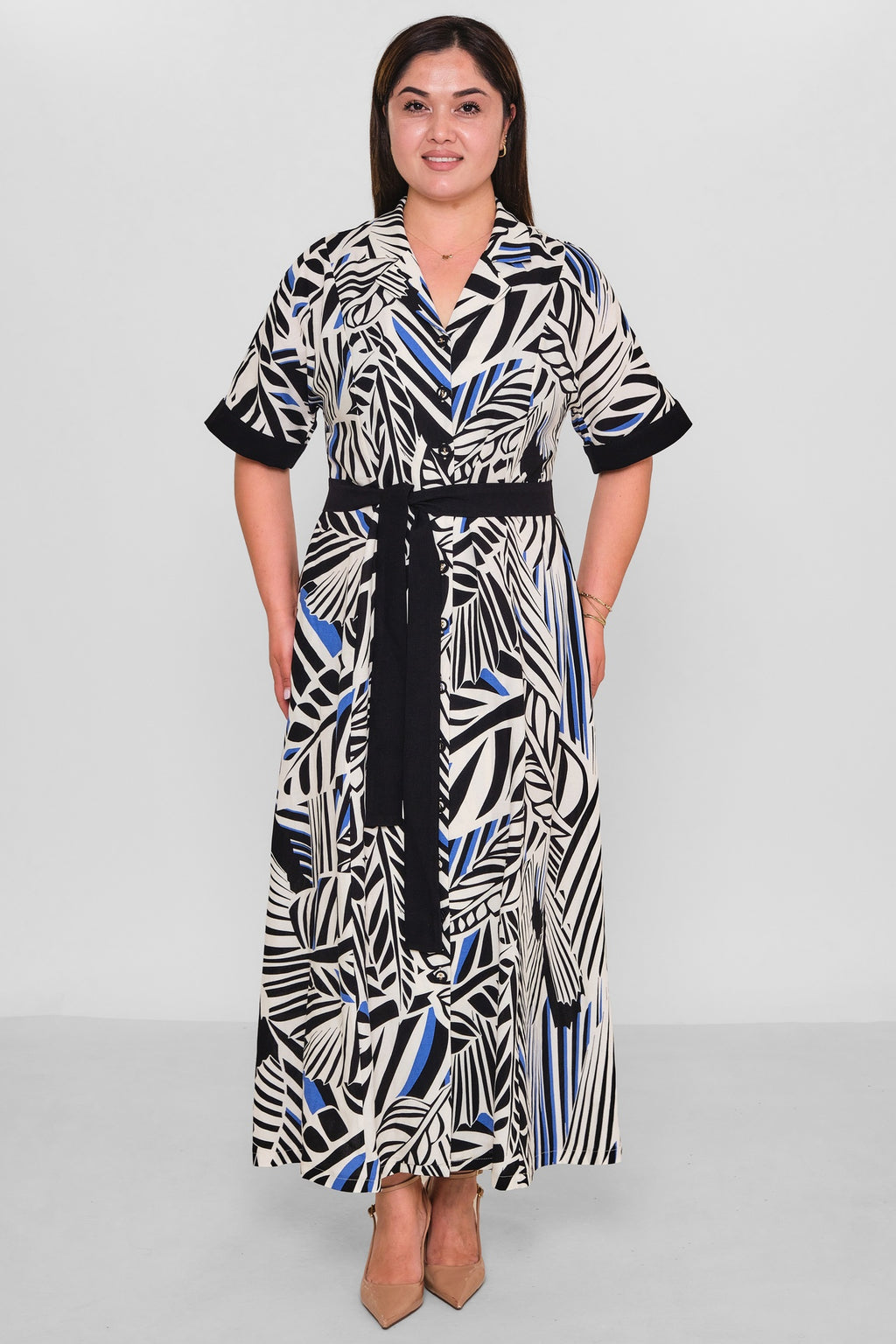 Dress Port - Plus Size Dress (DSP26Y5776) - 8690200195297