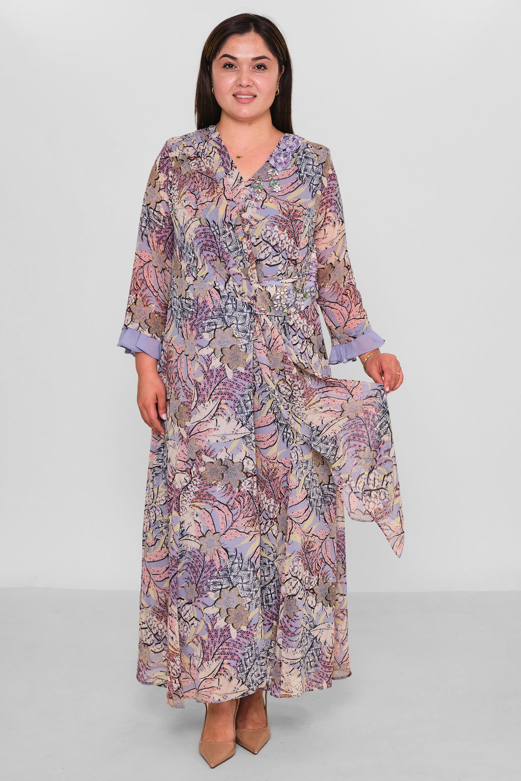Gumanize - Plus Size Dress (GMZ2026-752-8297) - 8690200195341