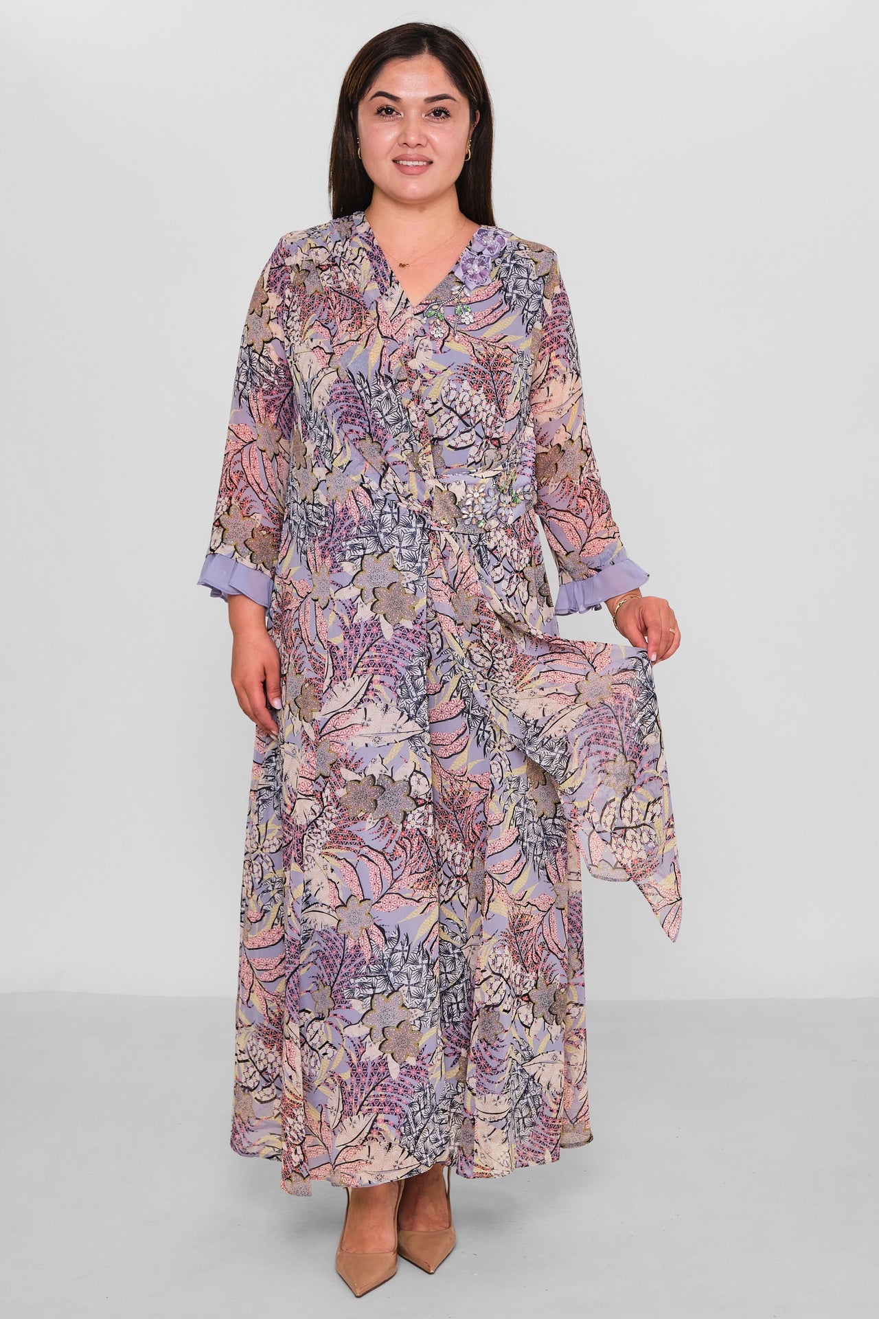 Gumanize - Plus Size Dress (GMZ2026-752-8297) - 8690200195341