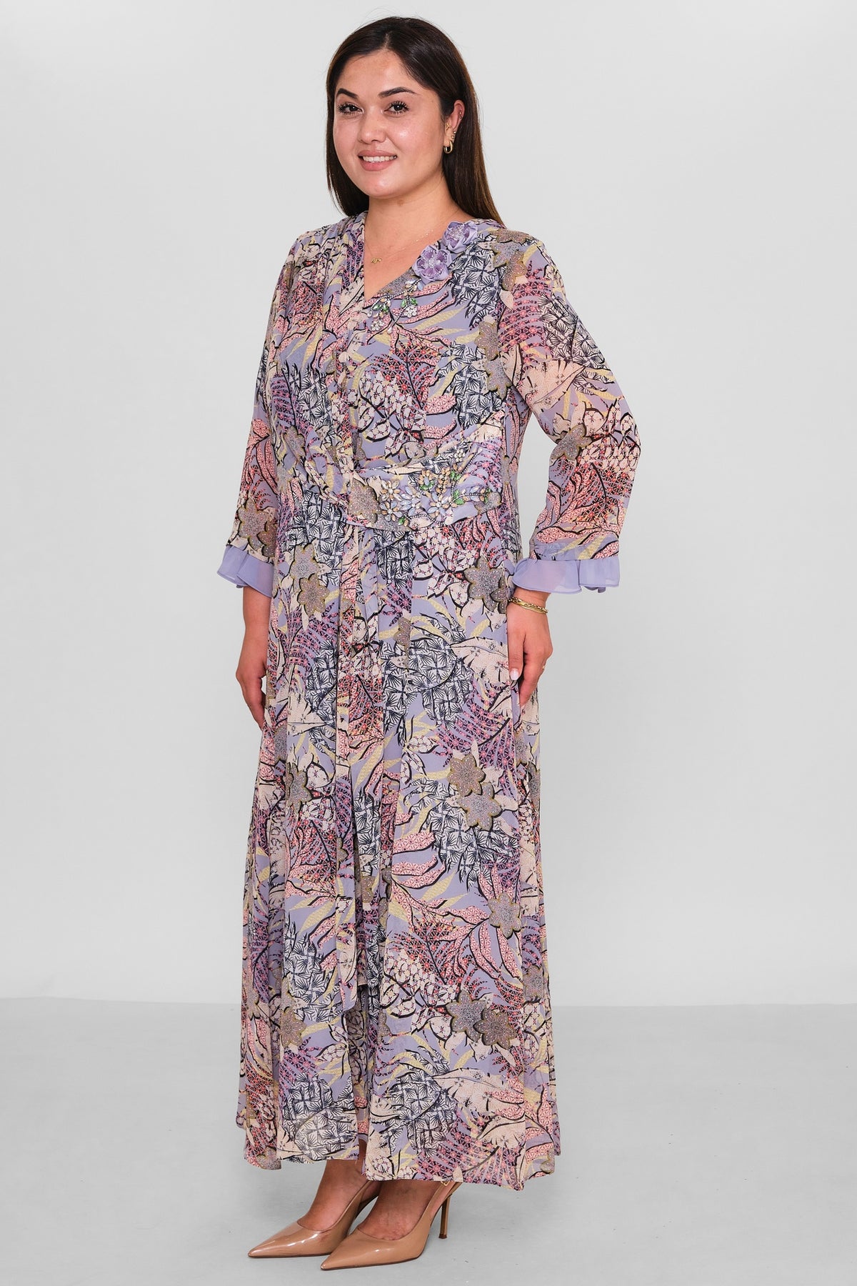 Gumanize - Plus Size Dress (GMZ2026-752-8297) - 8690200195341