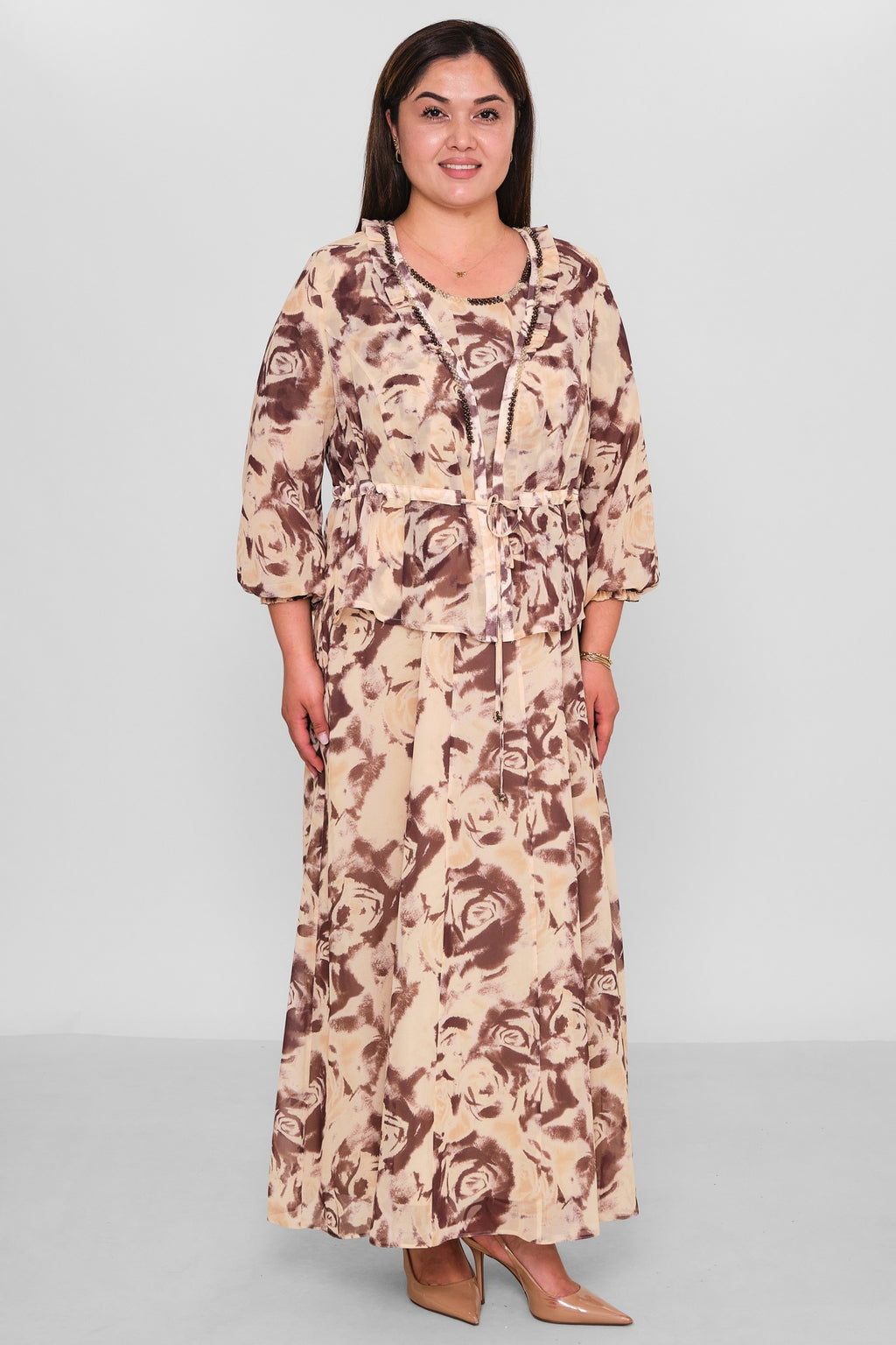 Gumanize - Extended Plus Size Dress (GMZ2026-987-8170) - 8690200195365