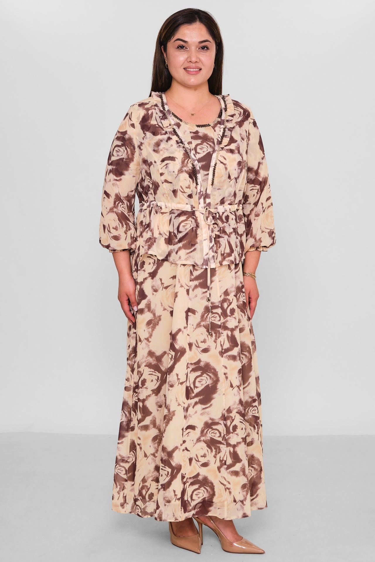 Gumanize - Extended Plus Size Dress (GMZ2026-987-8170) - 8690200195365