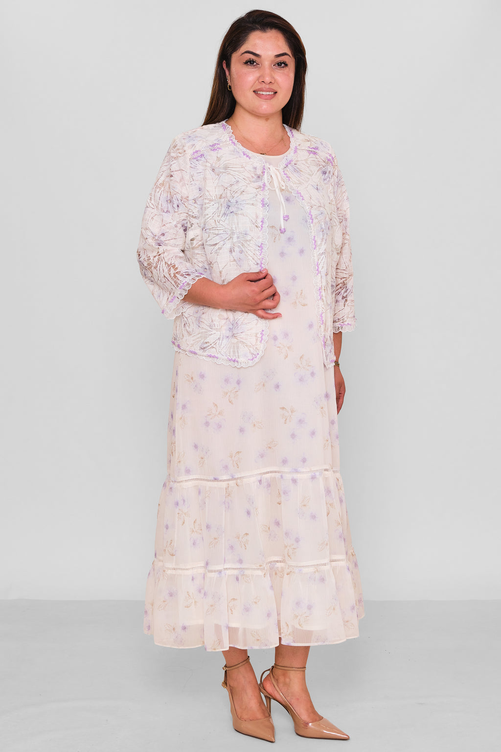 Gumanize - Plus Size Dress (GMZ52026-670-7632) - 8690200195532