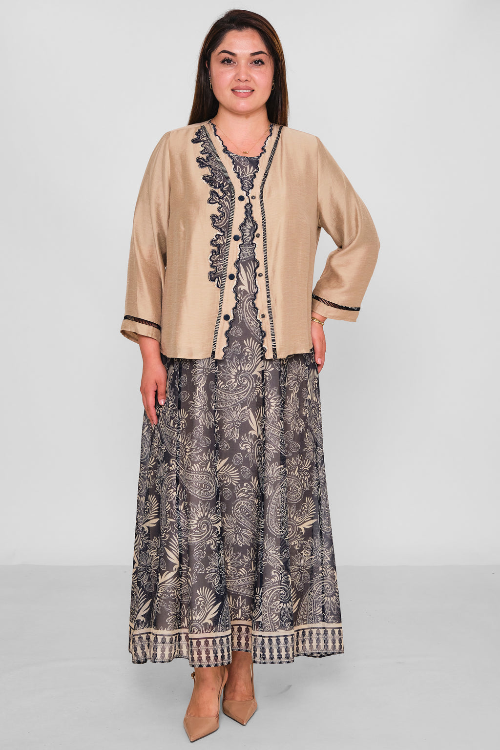 Gumanize - Plus Size Dress (GMZ2026-924-8312) - 8690200195556