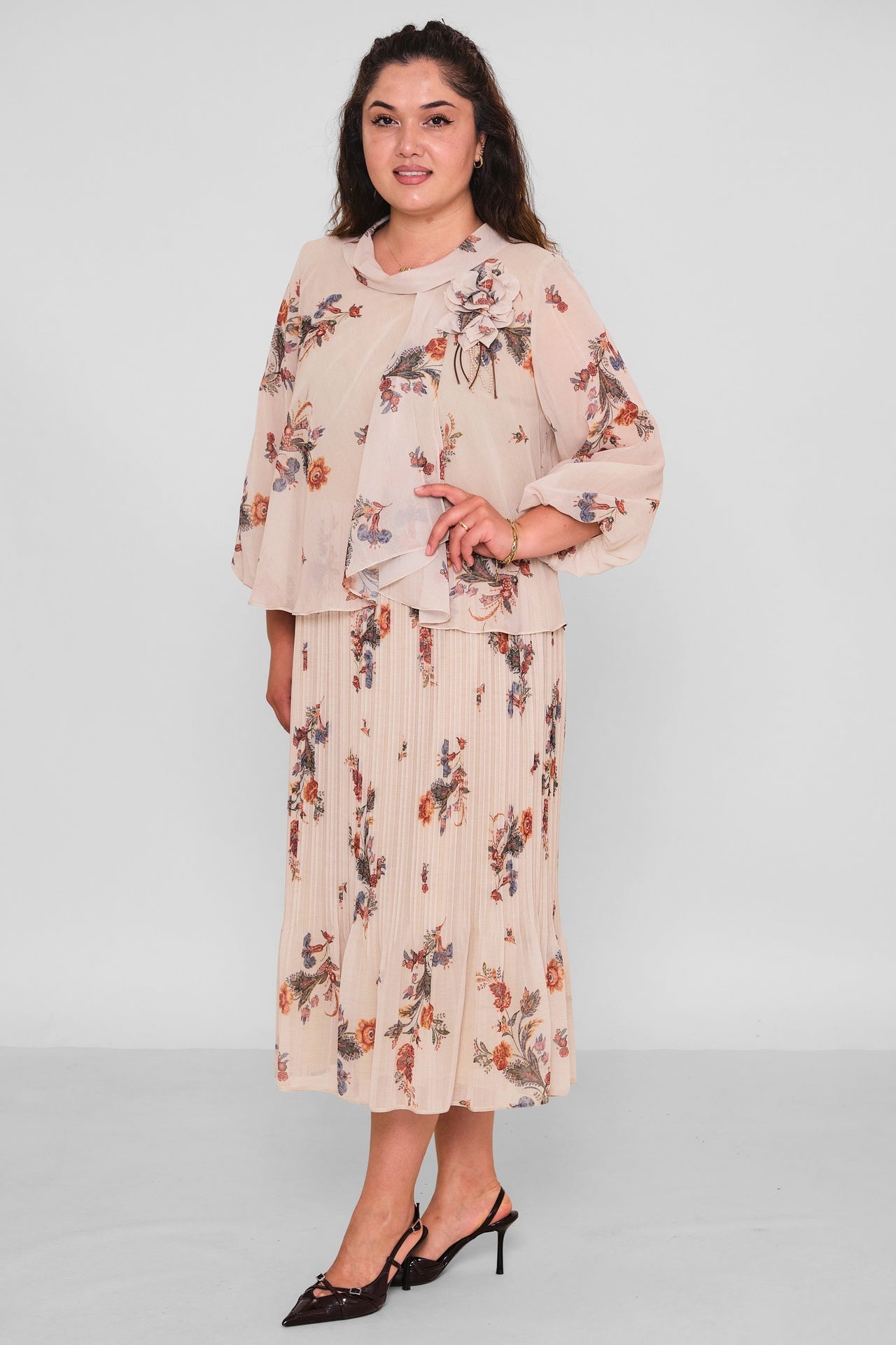 Gumanize - Plus Size Dress (GMZ2026-699-8133) - 8690200195921