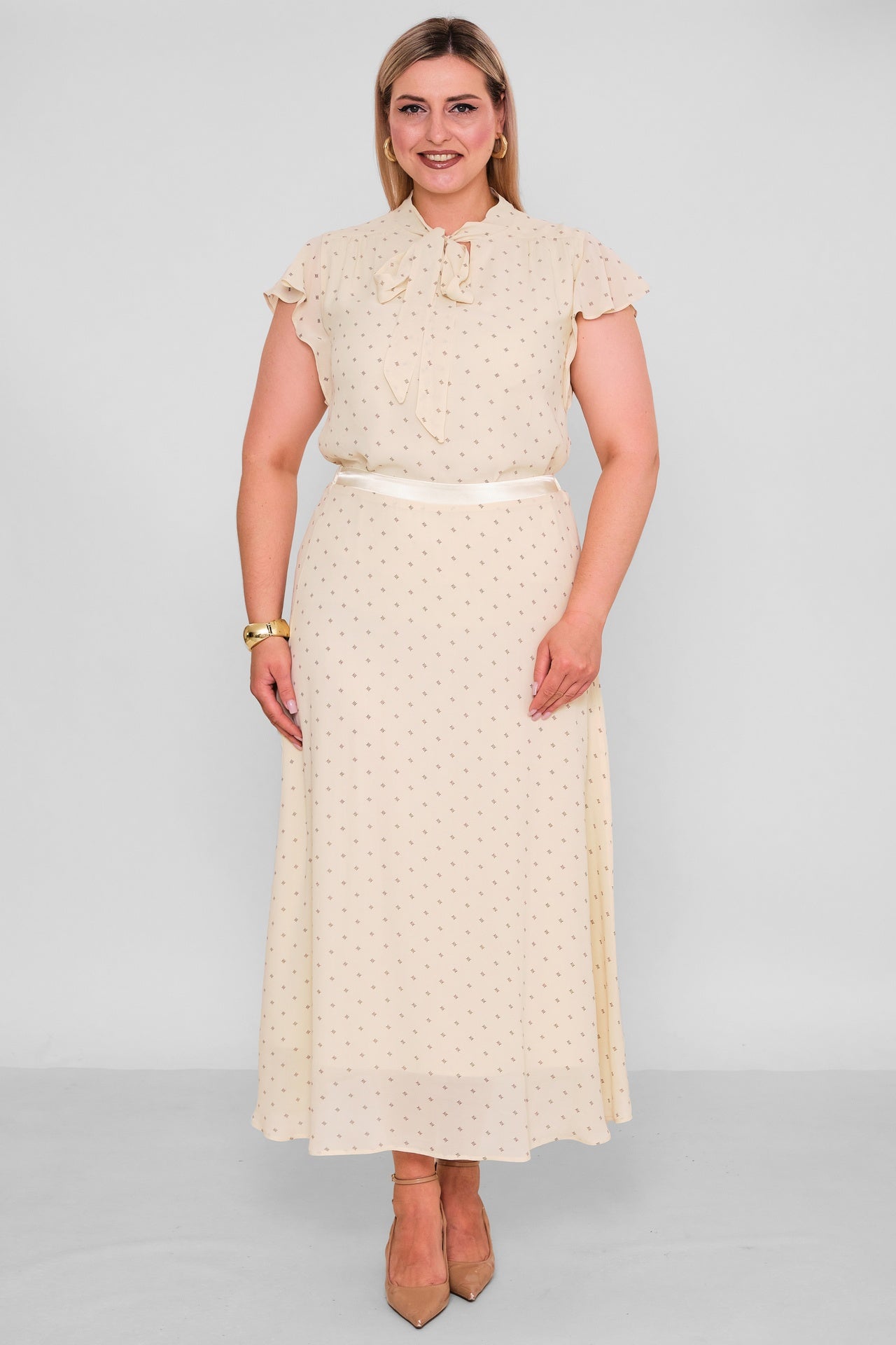 Revaro - Plus Size Skirt (RVR26YBE-5051) - 8690200196096