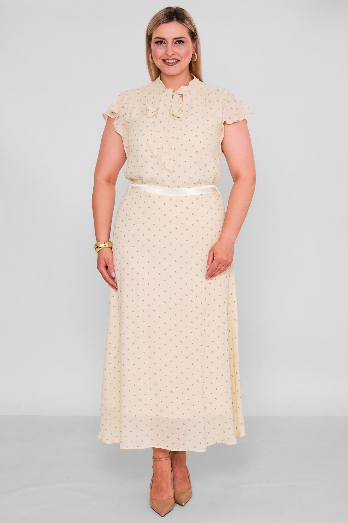 Revaro - Plus Size Skirt (RVR26YBE-5051) - 8690200196096