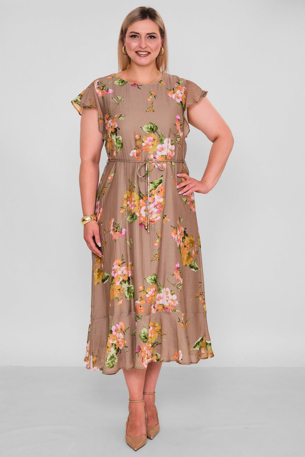 Revaro - Plus Size Dress (RVR26YBS-2711) - 8690200196119