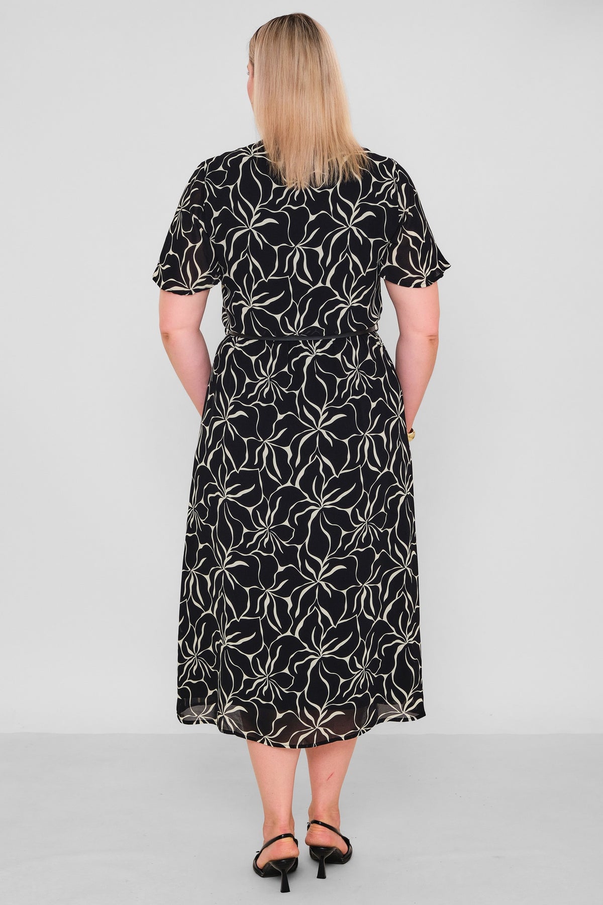 Revaro - Plus Size Dress (RVR26YBS-2718) - 8690200196126