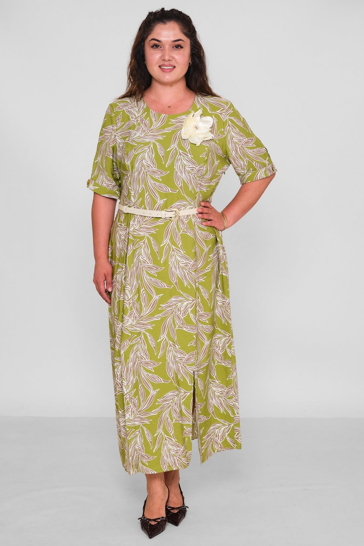 Dress Port - Plus Size Dress (DSP26Y5773) - 8690200196140