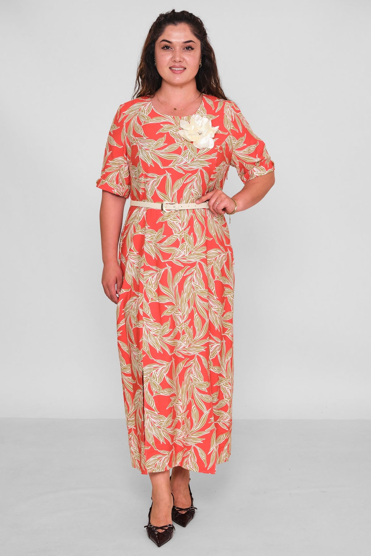 Dress Port - Plus Size Dress (DSP26Y5773) - 8690200196157