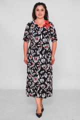 Dress Port - Plus Size Dress (DSP26Y5778) - 8690200196164