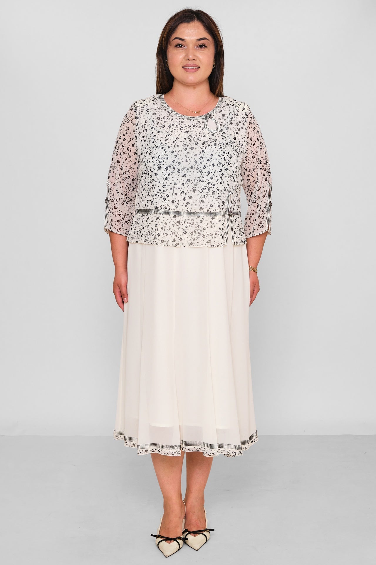 Gumanize - Extended Plus Size Dress (GMZ2026-1065-8237) - 8690200196492