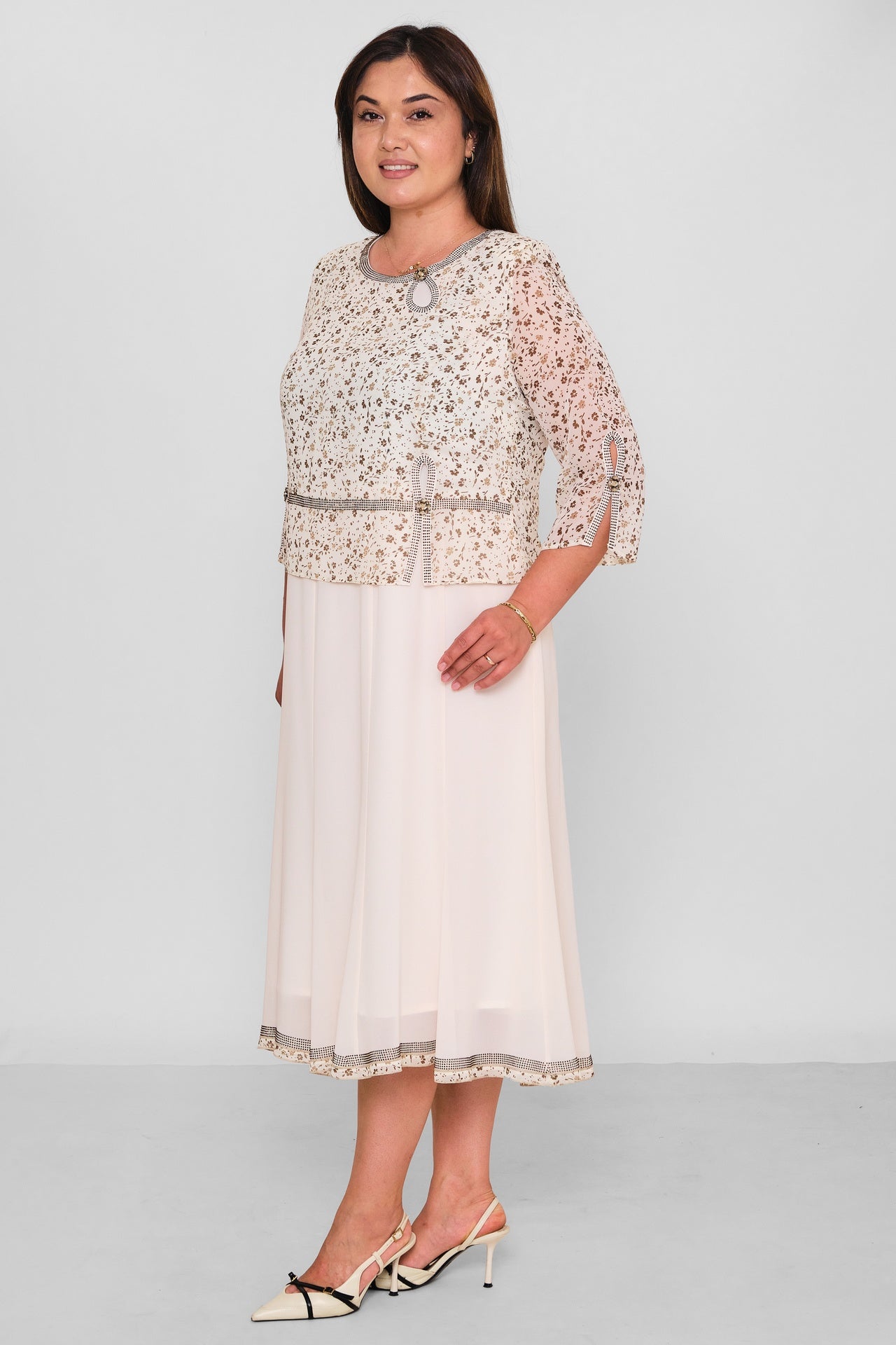 Gumanize - Extended Plus Size Dress (GMZ2026-1065-8237) - 8690200196508