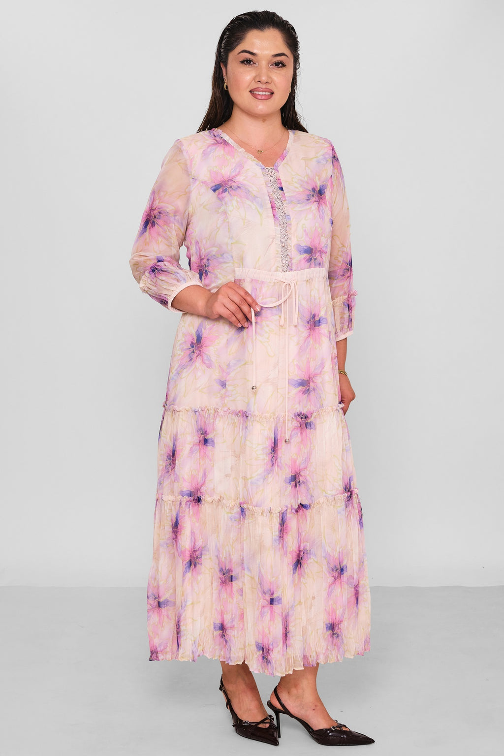 Gumanize - Plus Size Dress (GMZ2026-1099-7727) - 8690200196706