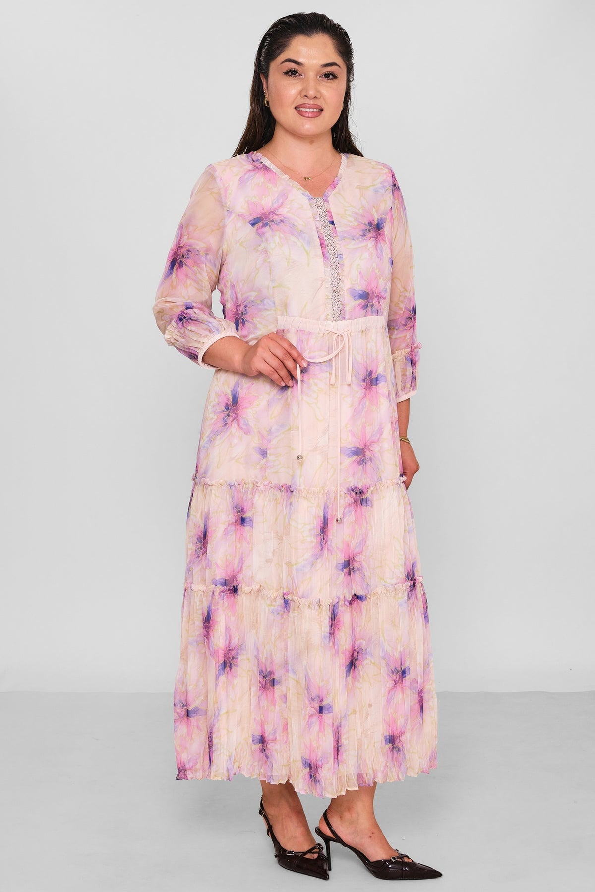Gumanize - Plus Size Dress (GMZ2026-1099-7727) - 8690200196706