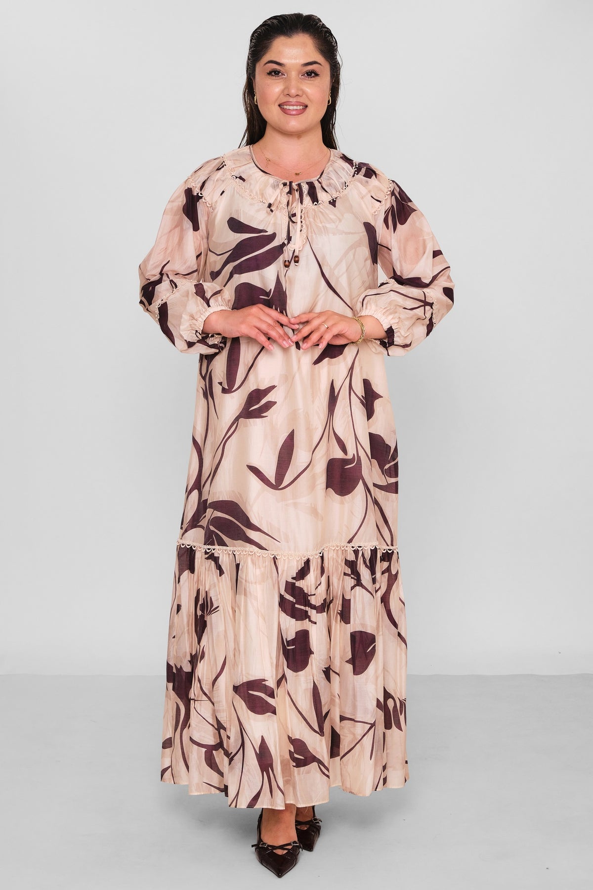 Gumanize - Plus Size Dress (GMZ2026-830-8333) - 8690200196751