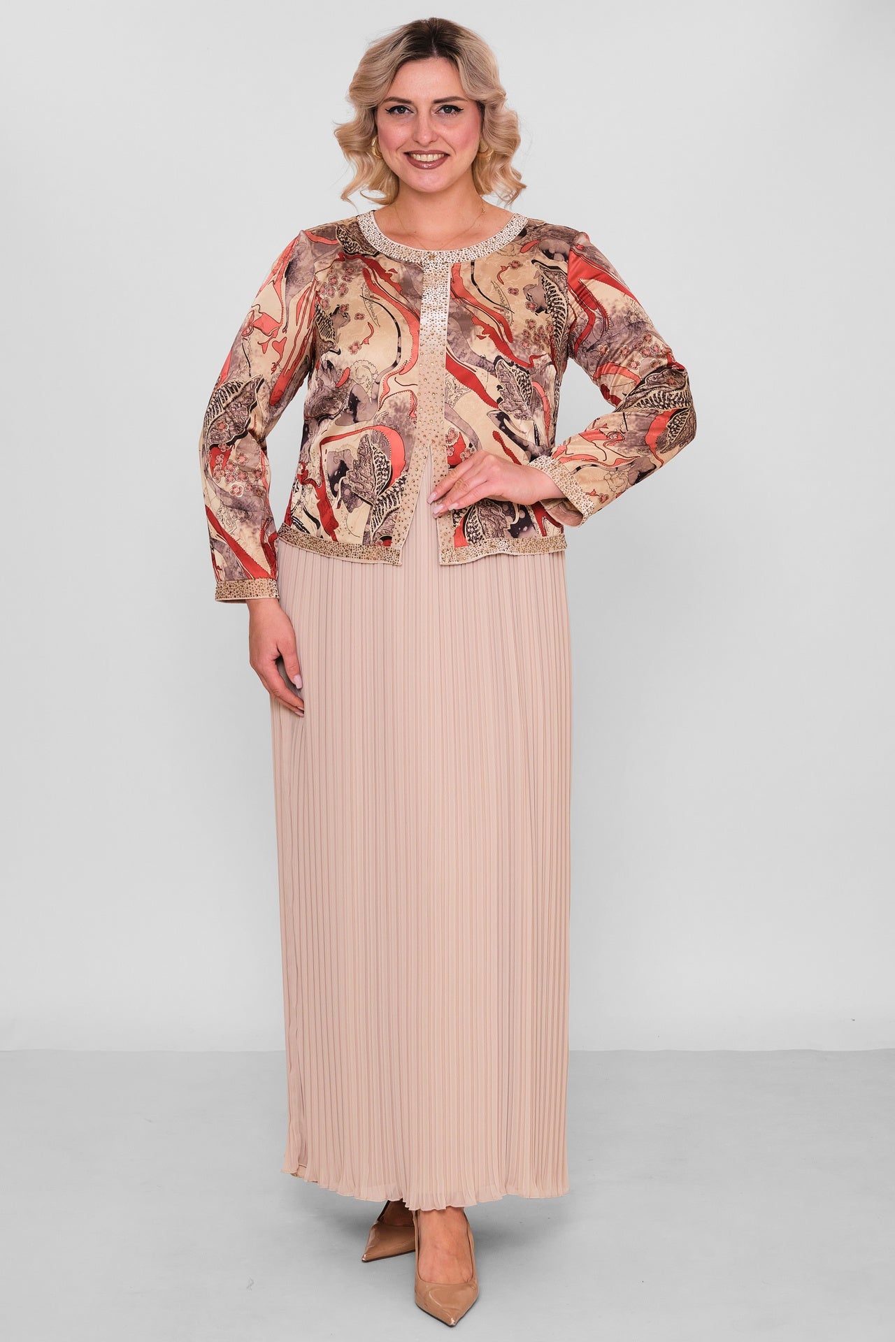 Ksas - Plus Size Dress (KSAS32413) - 8690200196966