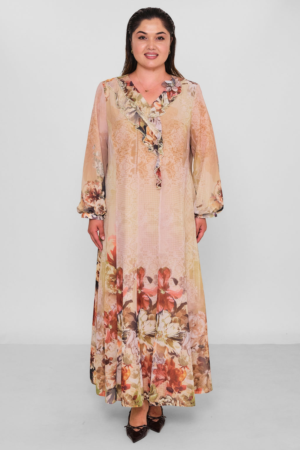 Gumanize - Extended Plus Size Dress (GMZ2026-1022-8316) - 8690200196997